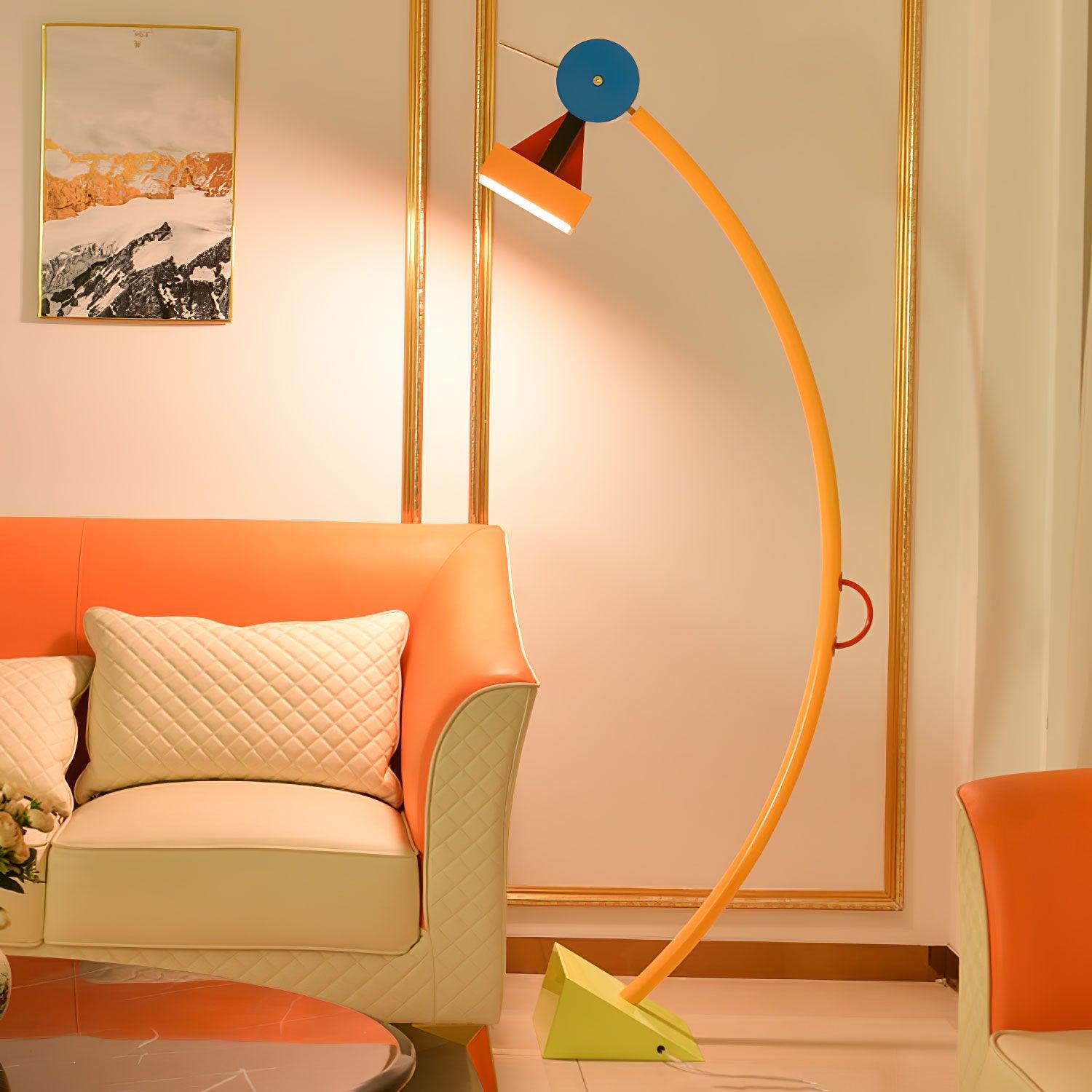 Ecori Acrylic Artistic Floor Lamp-Neutral Decor