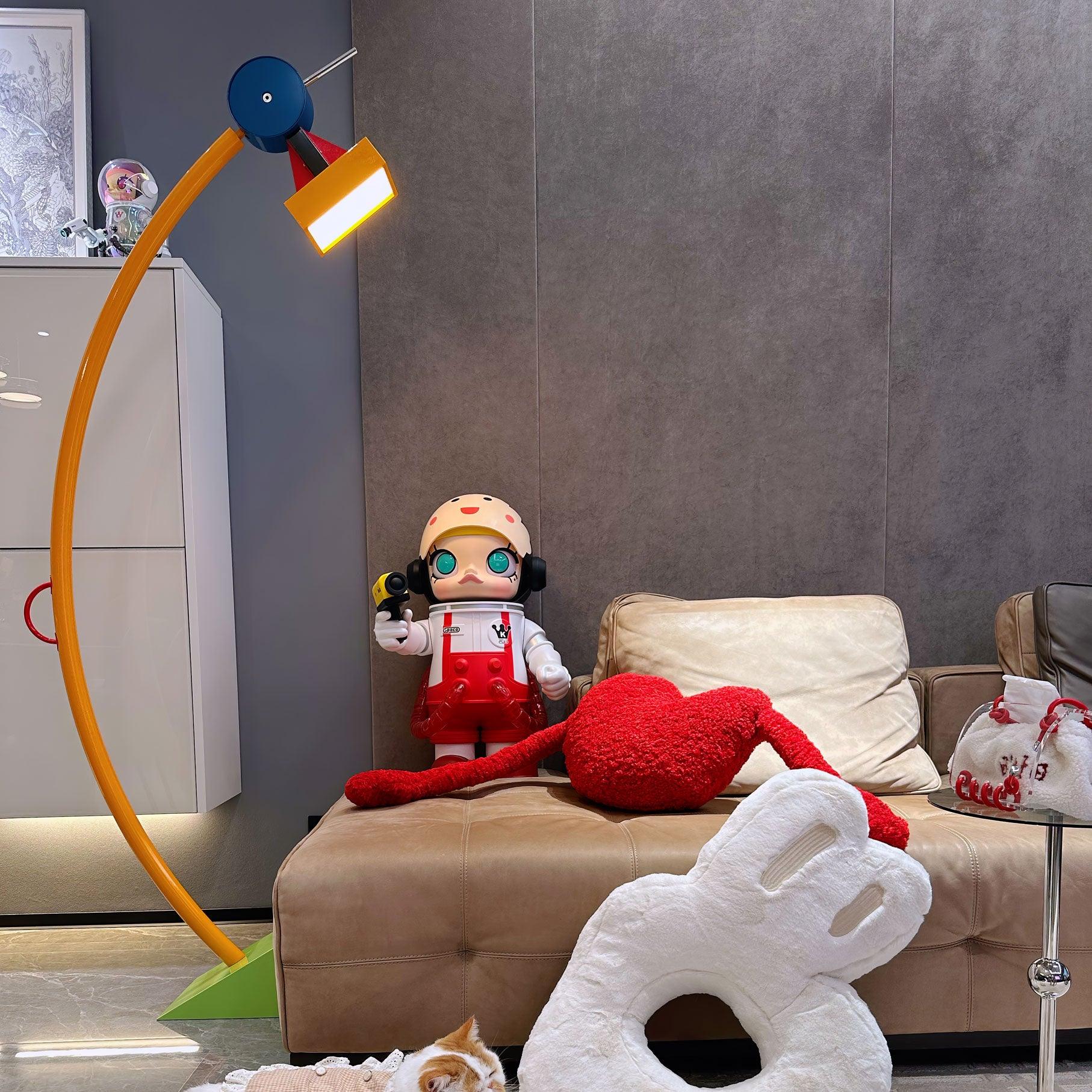 Ecori Acrylic Artistic Floor Lamp-Neutral Decor