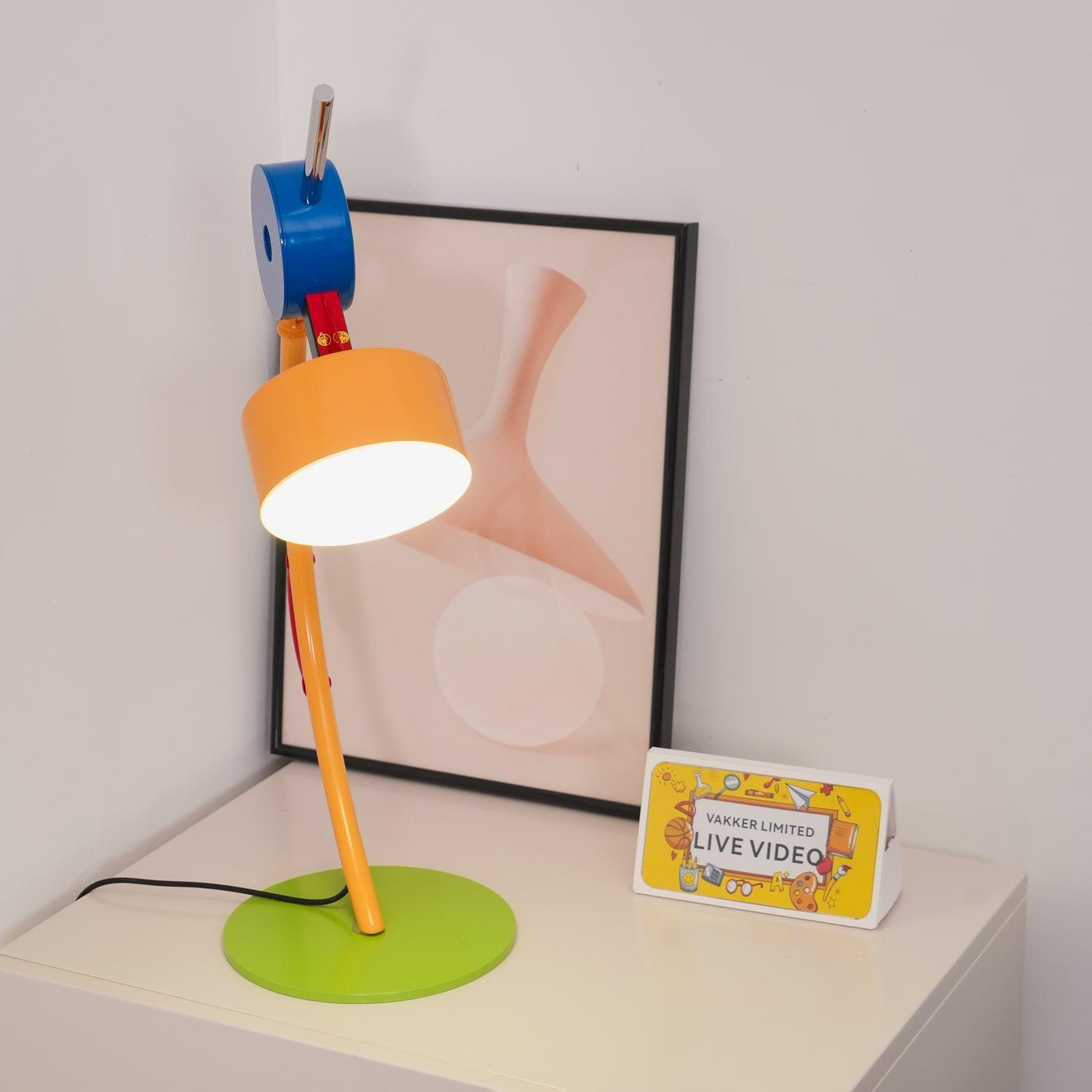 Vexor Acrylic Artistic Table Lamp-Neutral Decor