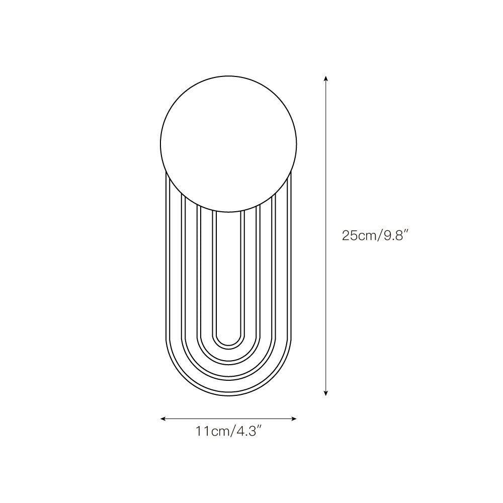 Amara Glass Wall Lamp