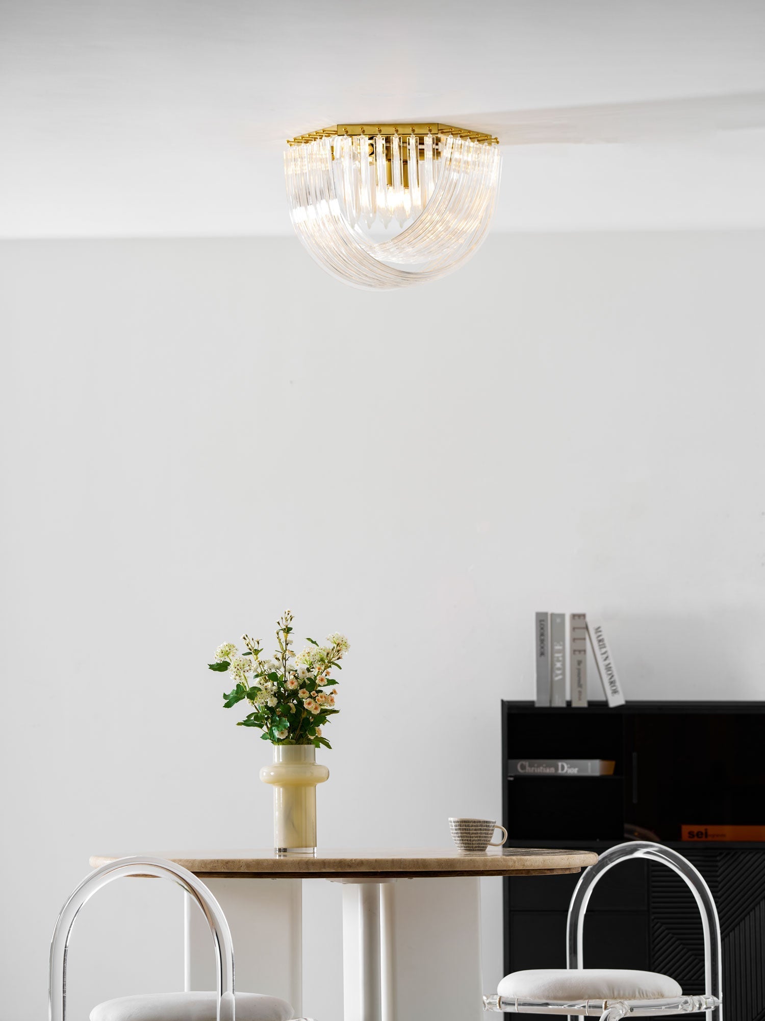 Nern Postmodern Luxury Glass Ceiling Lamp-Neutral Decor