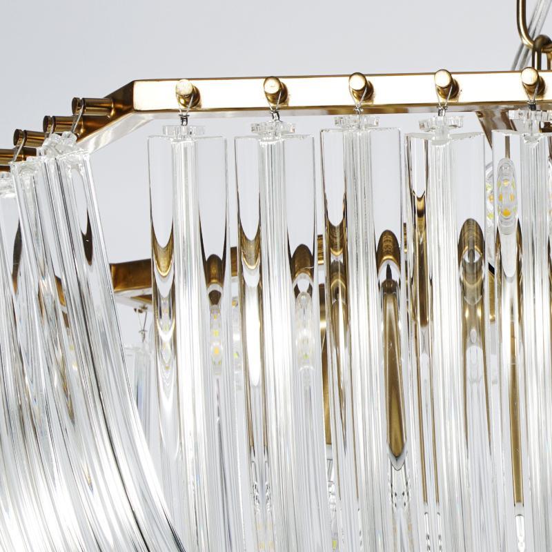 Sylnen Chandelier Clear Curved Tiered-Neutral Decor