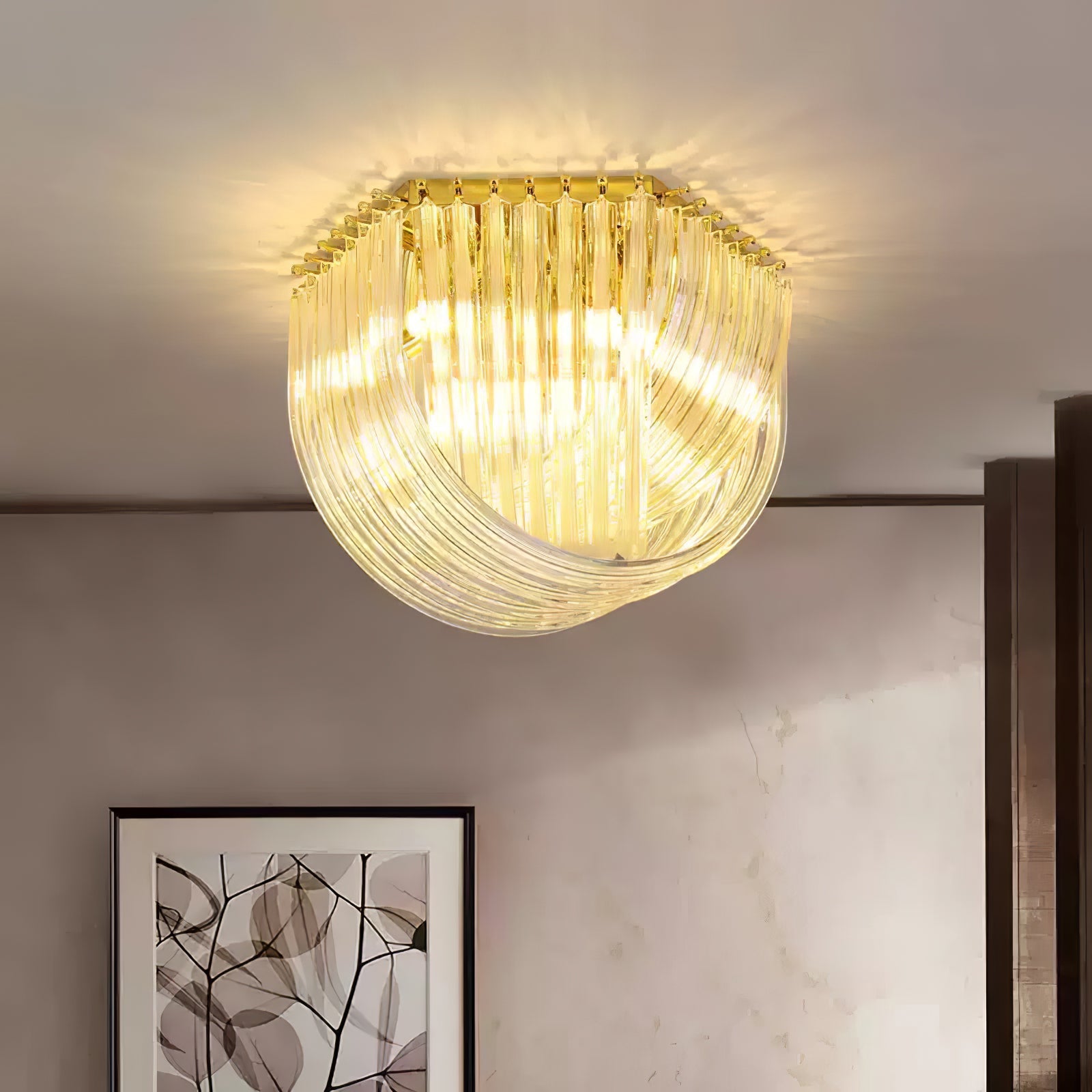 Nern Postmodern Luxury Glass Ceiling Lamp-Neutral Decor