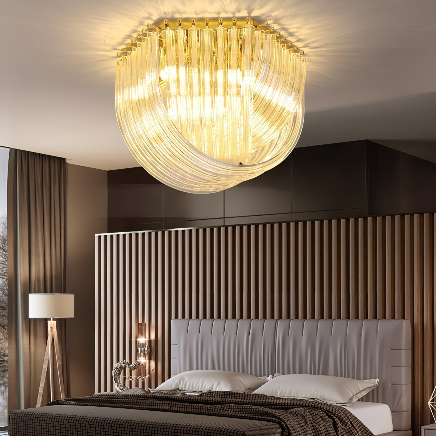Nern Postmodern Luxury Glass Ceiling Lamp-Neutral Decor