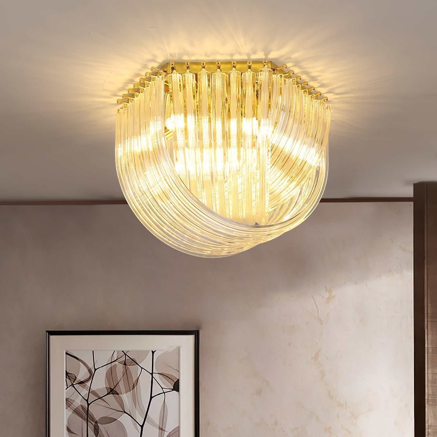 Nern Postmodern Luxury Glass Ceiling Lamp-Neutral Decor