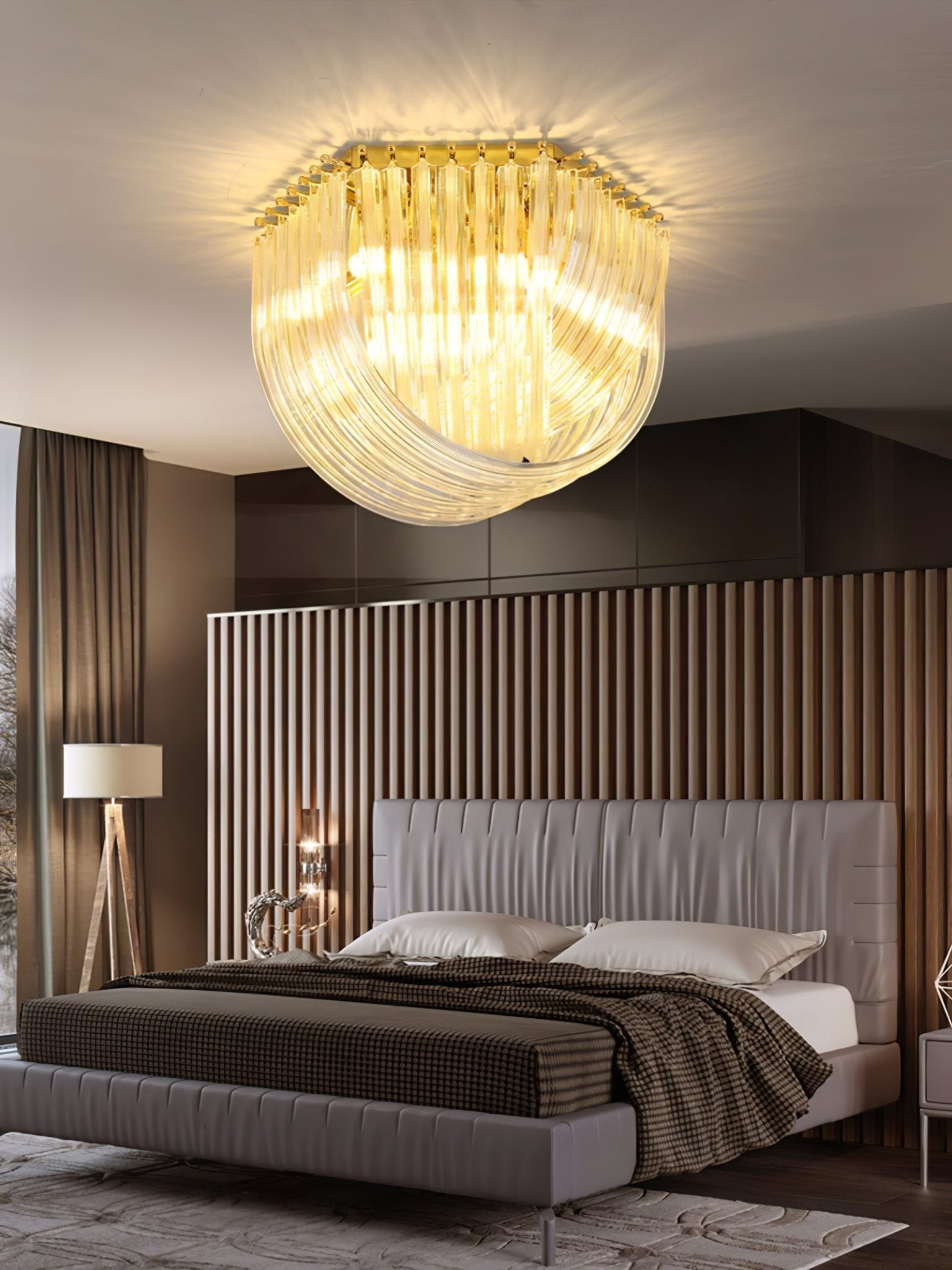 Nern Postmodern Luxury Glass Ceiling Lamp-Neutral Decor