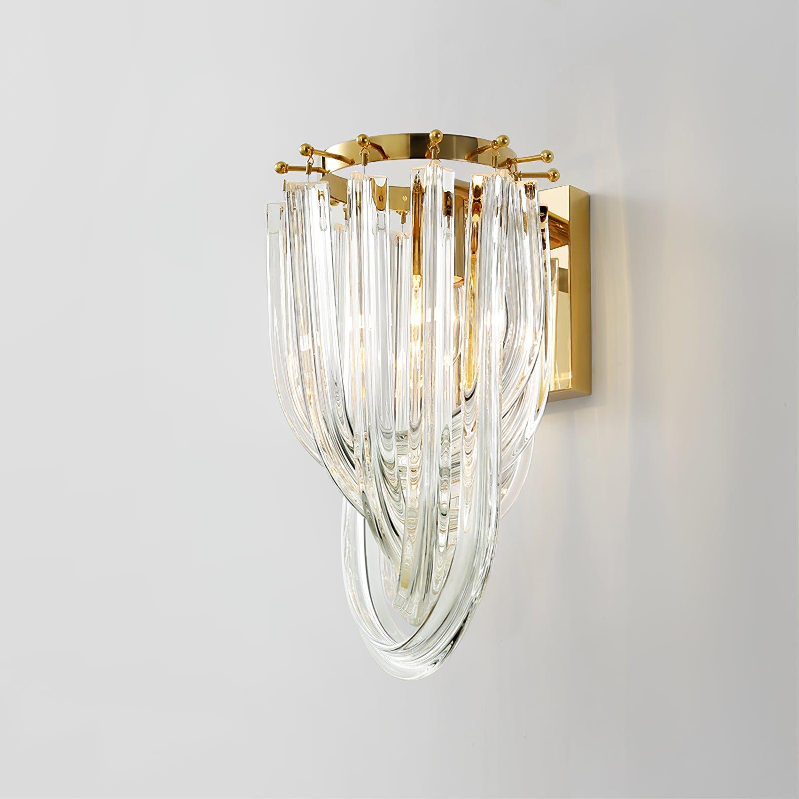 Rivar Wall Lamp Trevi Murano Glass Gold Modern Luxury-Neutral Decor