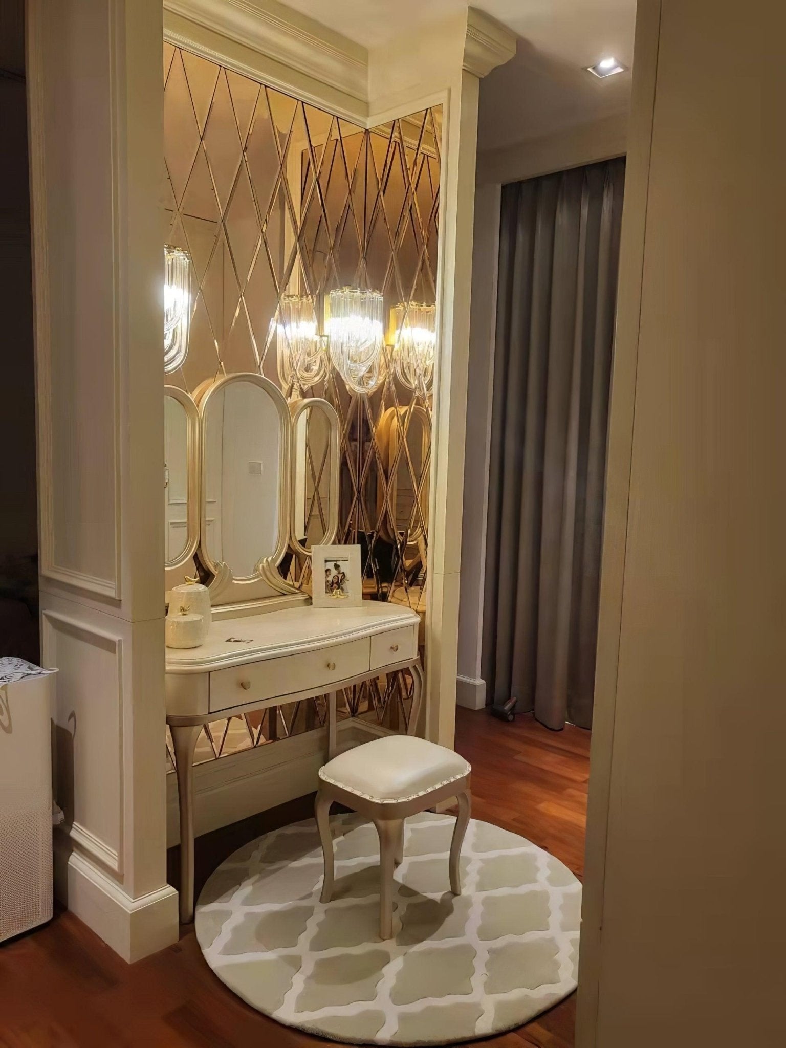 Rivar Wall Lamp Trevi Murano Glass Gold Modern Luxury-Neutral Decor