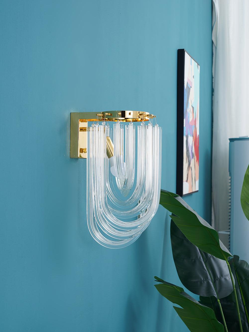 Rivar Wall Lamp Trevi Murano Glass Gold Modern Luxury-Neutral Decor