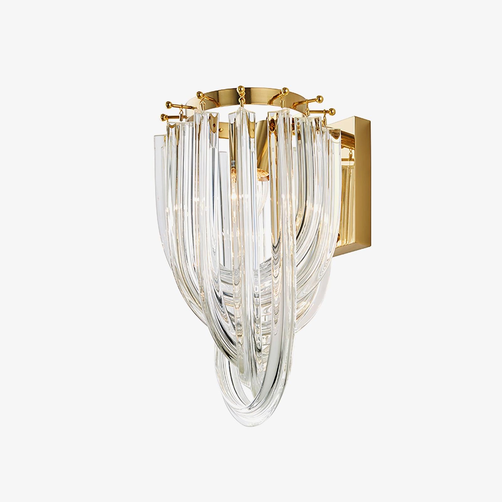 Rivar Wall Lamp Trevi Murano Glass Gold Modern Luxury-Neutral Decor
