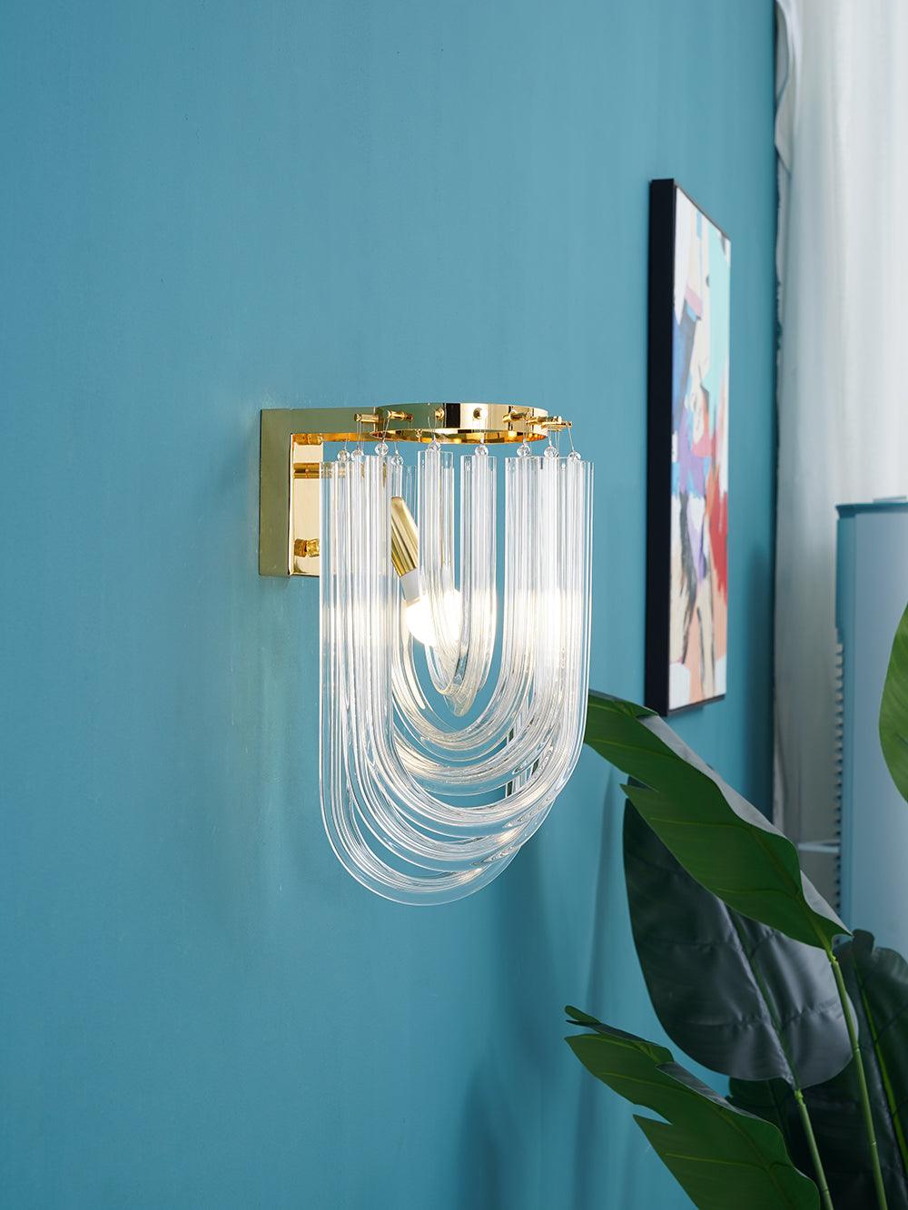 Rivar Wall Lamp Trevi Murano Glass Gold Modern Luxury-Neutral Decor