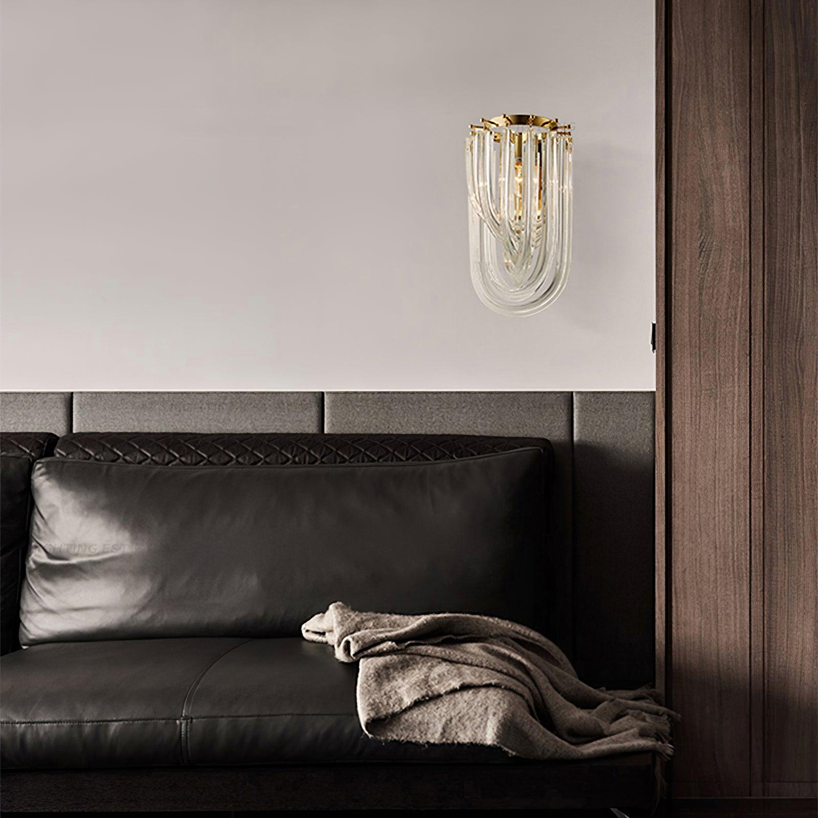 Rivar Wall Lamp Trevi Murano Glass Gold Modern Luxury-Neutral Decor