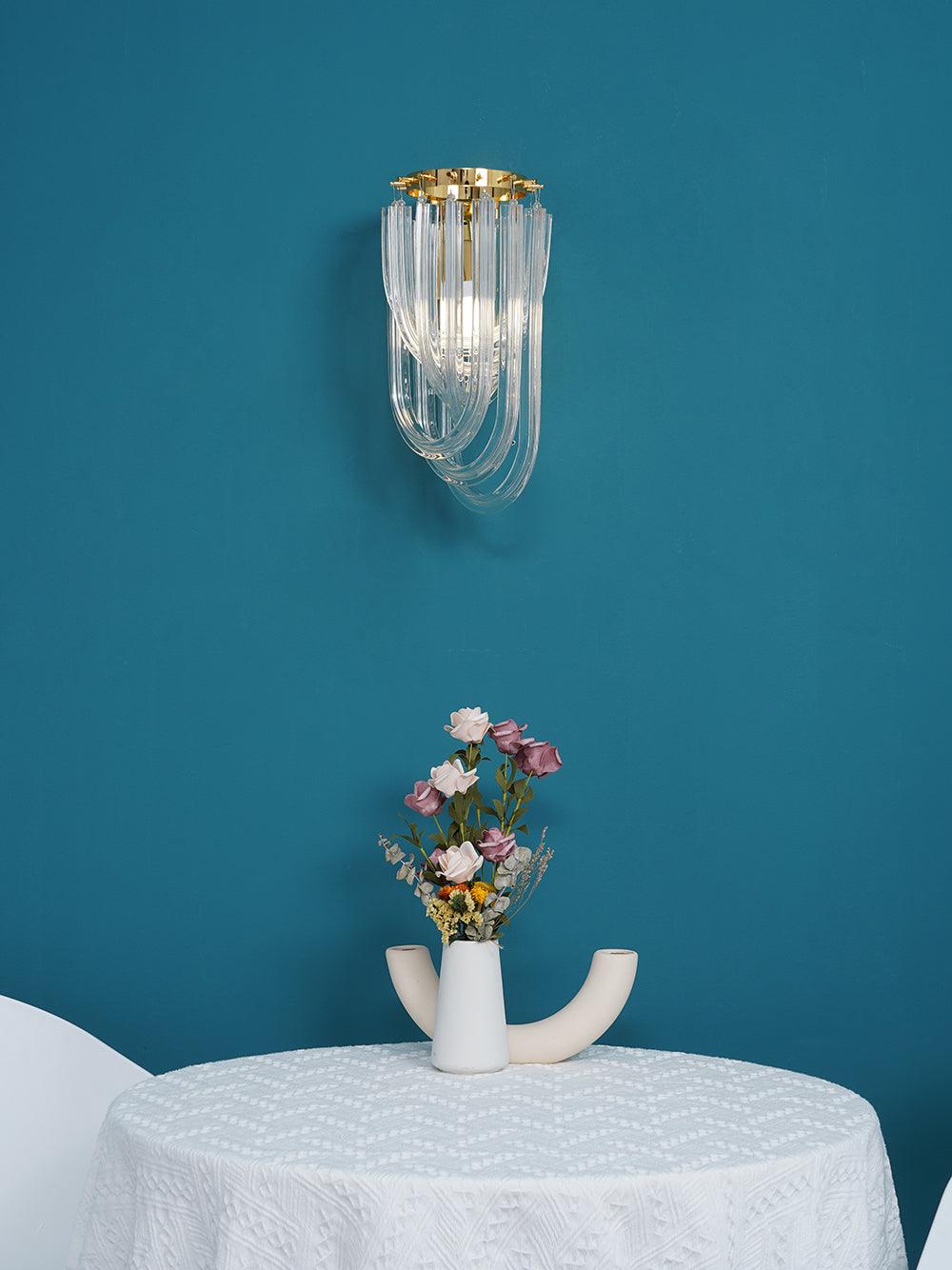 Rivar Wall Lamp Trevi Murano Glass Gold Modern Luxury-Neutral Decor