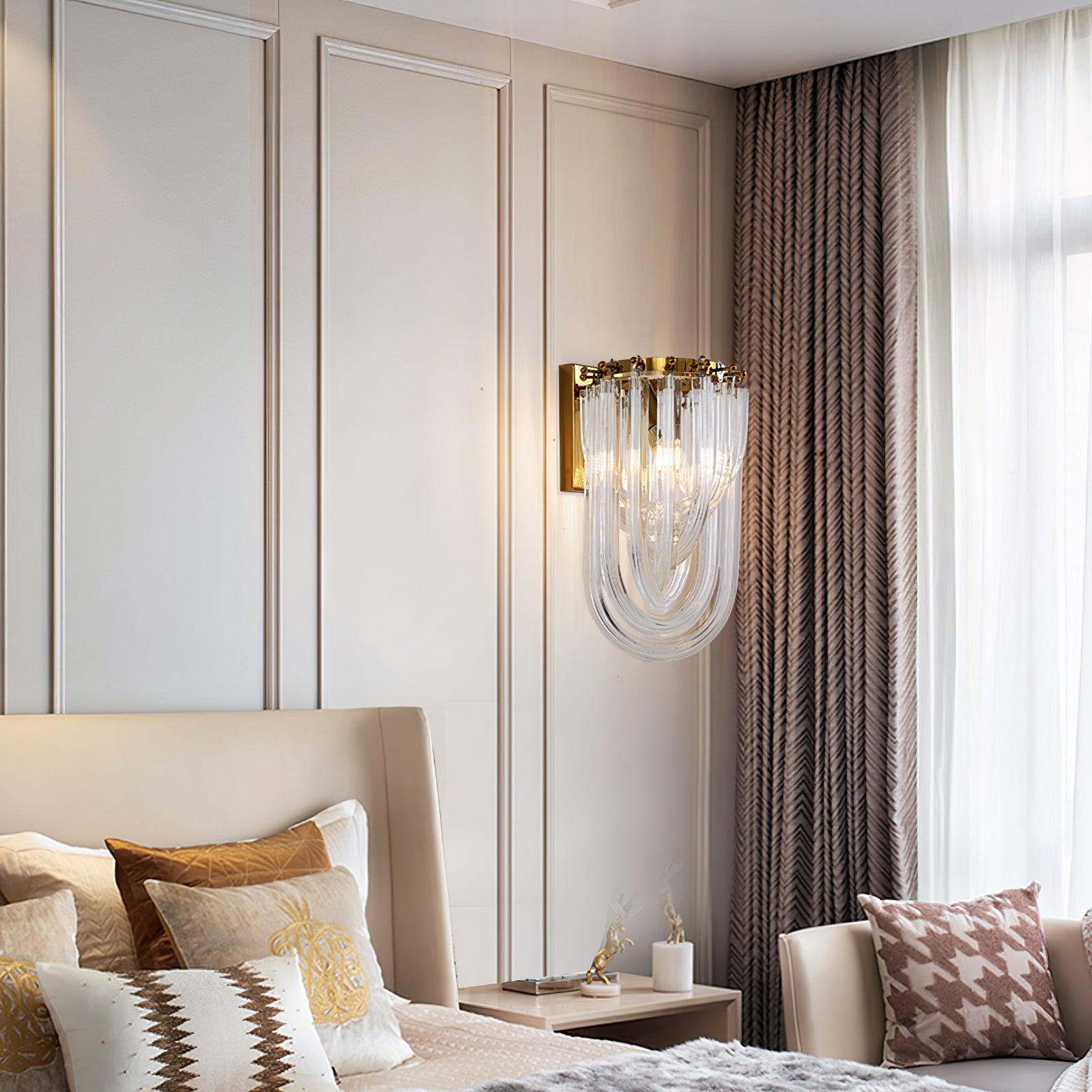 Rivar Wall Lamp Trevi Murano Glass Gold Modern Luxury-Neutral Decor
