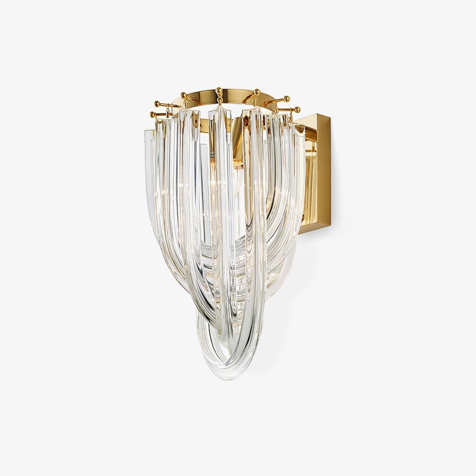 Rivar Wall Lamp Trevi Murano Glass Gold Modern Luxury-Neutral Decor