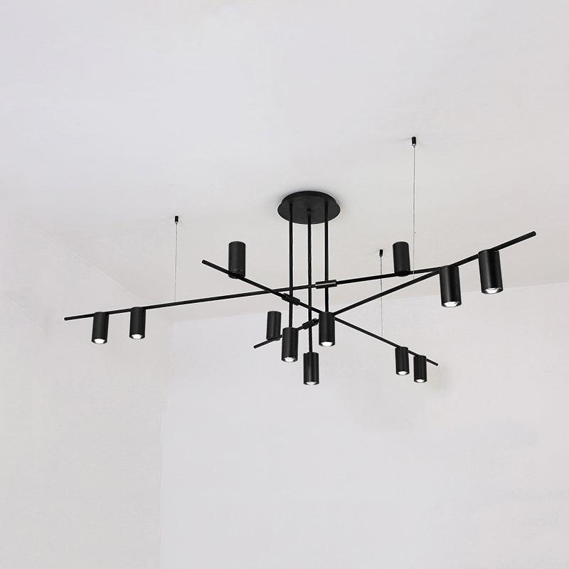 Lustra Chandelier Tribes Brass Linear Cylinder-Neutral Decor