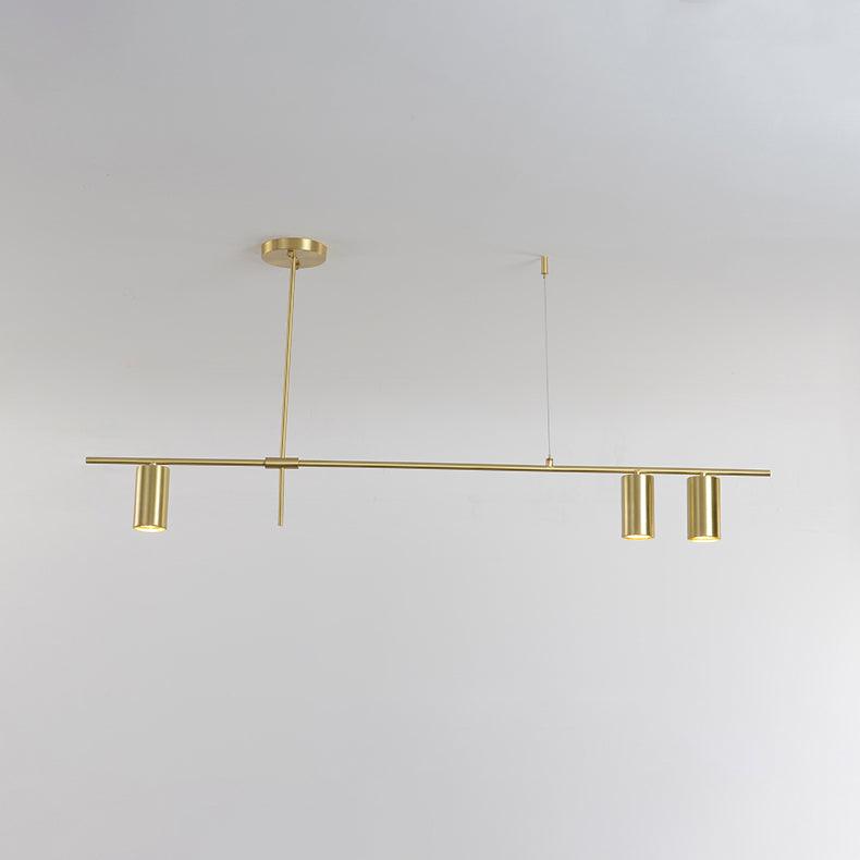 Lustra Chandelier Tribes Brass Linear Cylinder-Neutral Decor