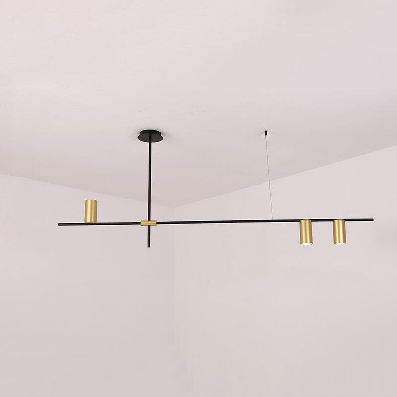 Lustra Chandelier Tribes Brass Linear Cylinder-Neutral Decor