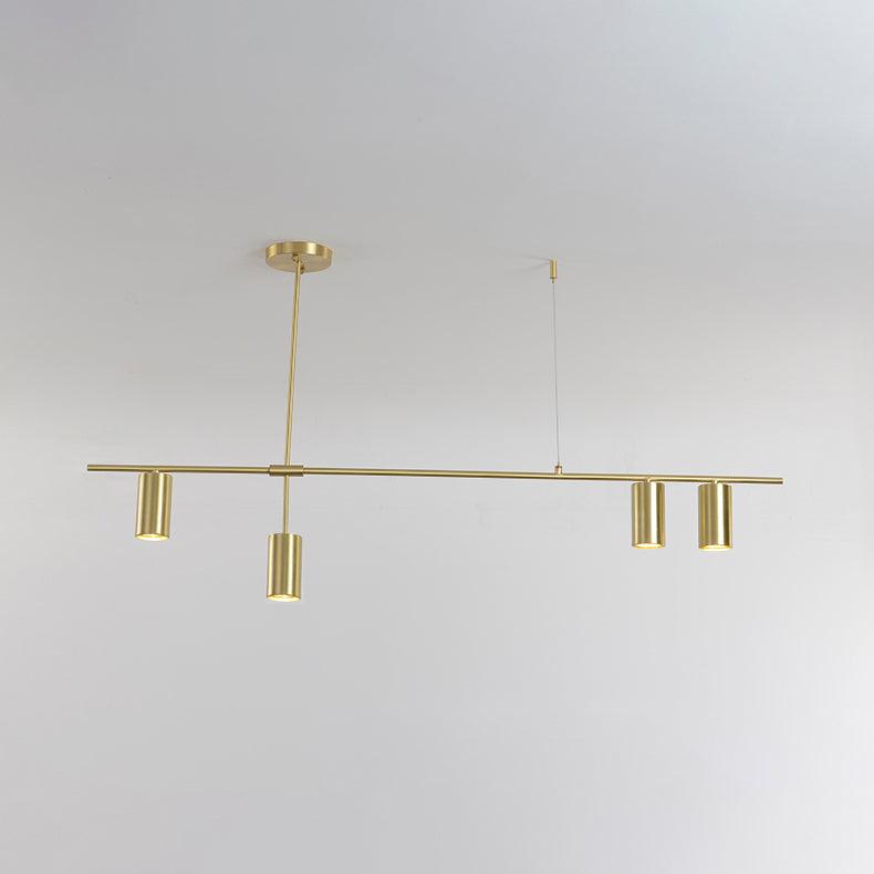 Lustra Chandelier Tribes Brass Linear Cylinder-Neutral Decor