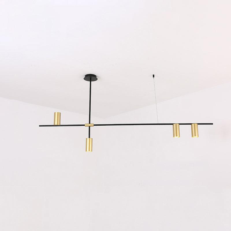 Lustra Chandelier Tribes Brass Linear Cylinder-Neutral Decor