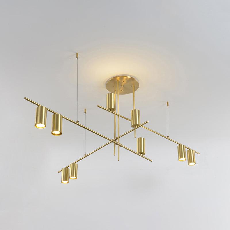 Lustra Chandelier Tribes Brass Linear Cylinder-Neutral Decor