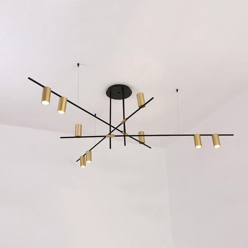 Lustra Chandelier Tribes Brass Linear Cylinder-Neutral Decor