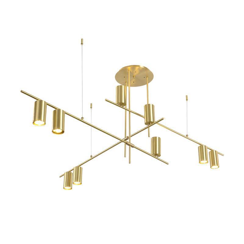 Lustra Chandelier Tribes Brass Linear Cylinder-Neutral Decor