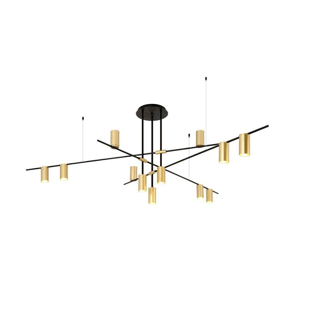 Lustra Chandelier Tribes Brass Linear Cylinder-Neutral Decor