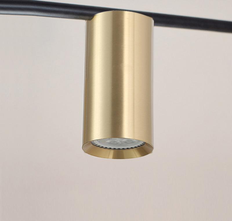 Lustra Chandelier Tribes Brass Linear Cylinder-Neutral Decor
