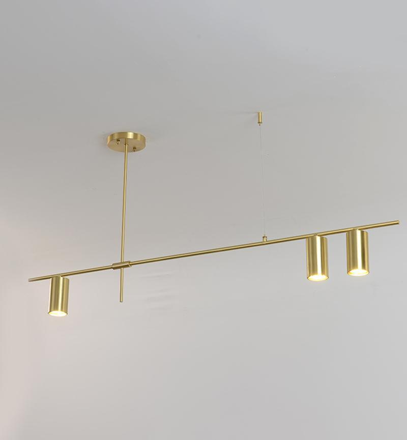 Lustra Chandelier Tribes Brass Linear Cylinder-Neutral Decor