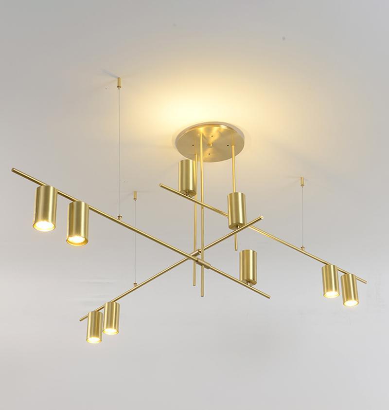 Lustra Chandelier Tribes Brass Linear Cylinder-Neutral Decor