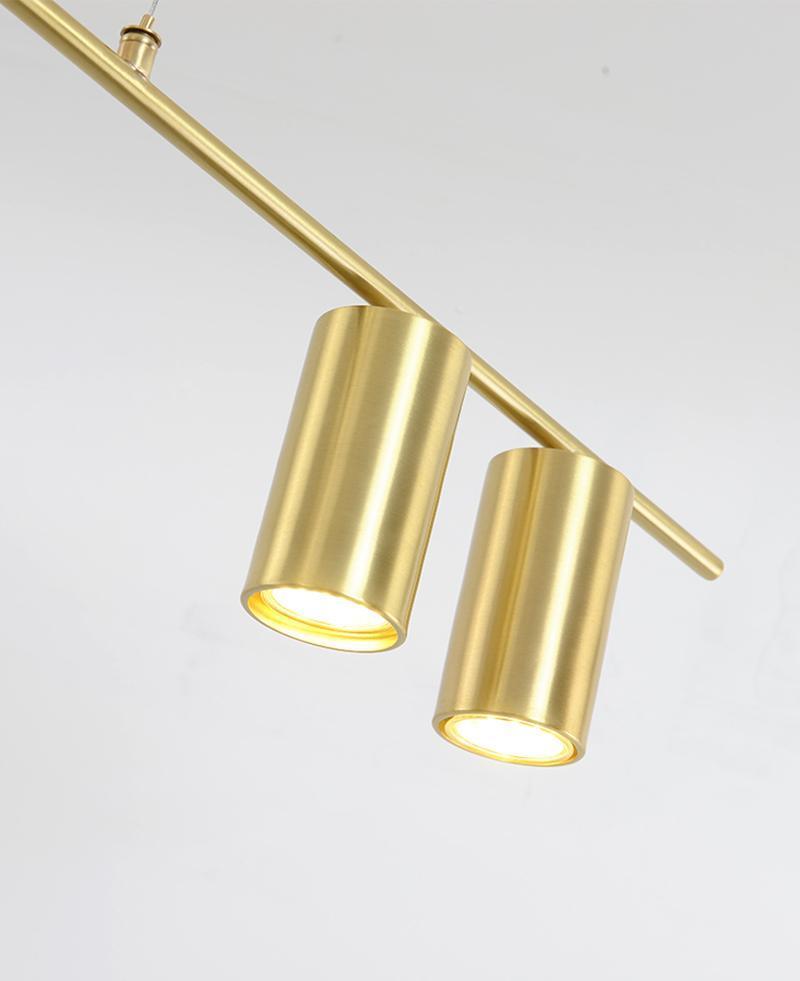 Lustra Chandelier Tribes Brass Linear Cylinder-Neutral Decor