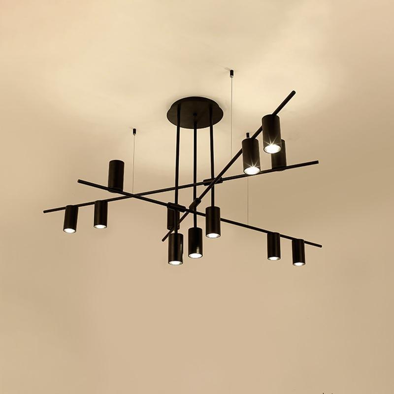Lustra Chandelier Tribes Brass Linear Cylinder-Neutral Decor