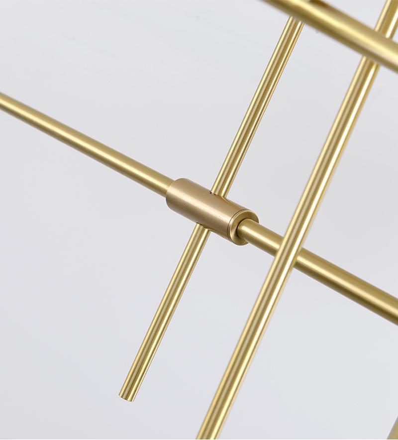 Lustra Chandelier Tribes Brass Linear Cylinder-Neutral Decor