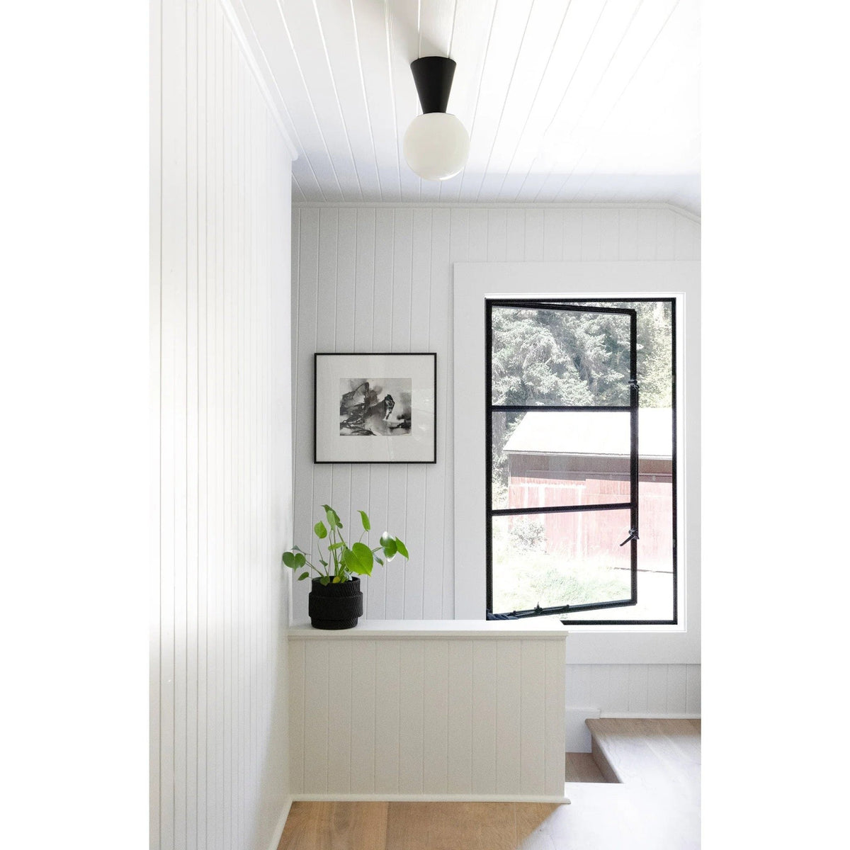 Trilo Globe Ceiling Light-Neutral Decor