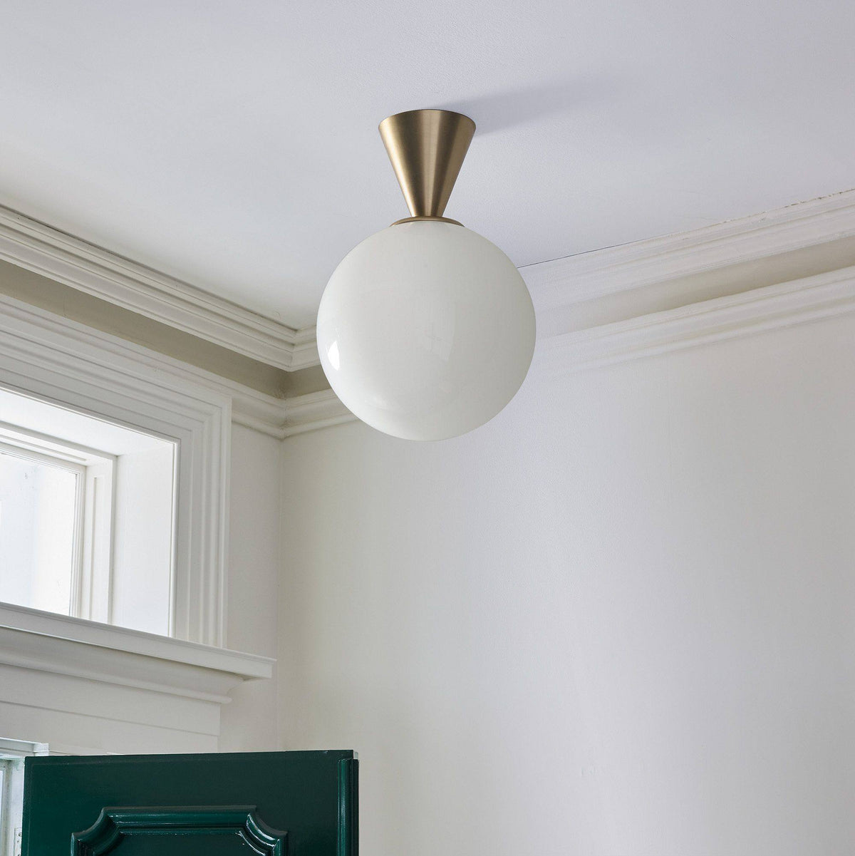 Trilo Globe Ceiling Light-Neutral Decor