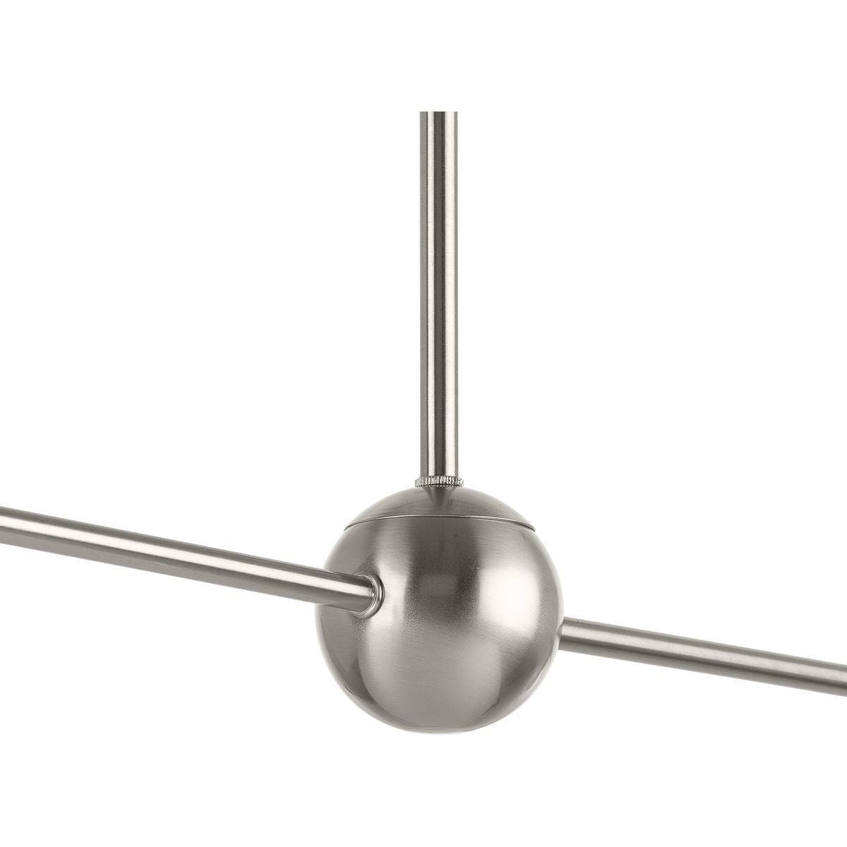 The lamp against a plain background, nickel color.