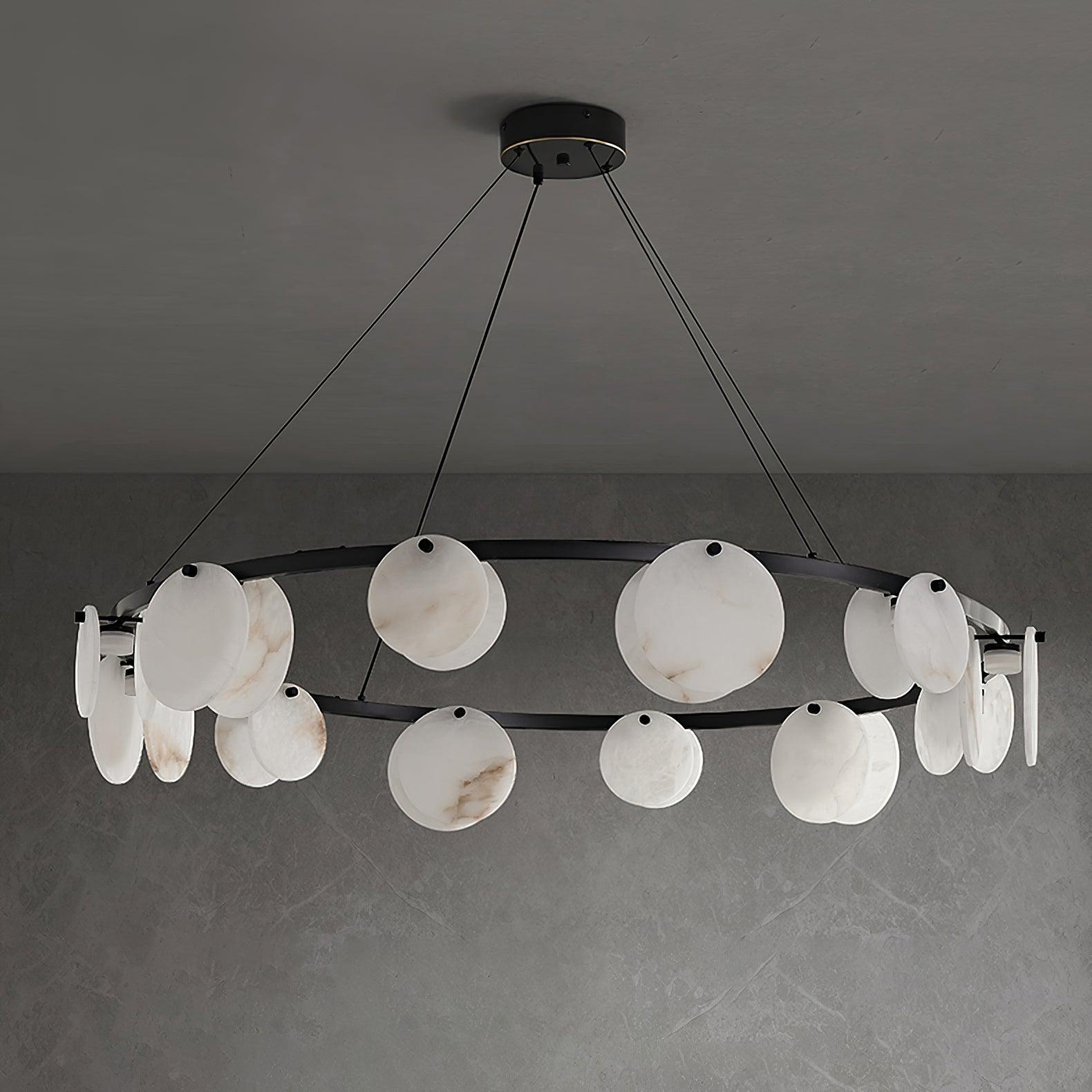 Jase Alabaster Chandelier-Neutral Decor