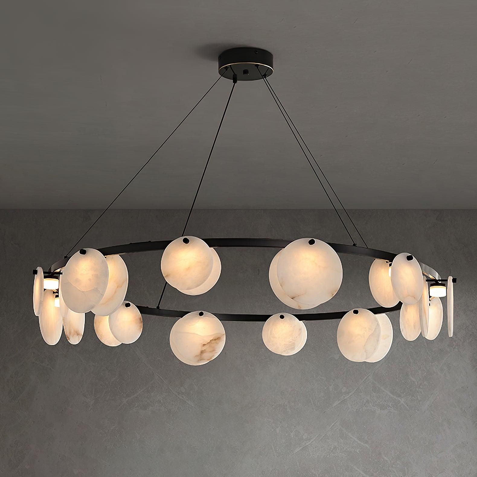 Jase Alabaster Chandelier-Neutral Decor