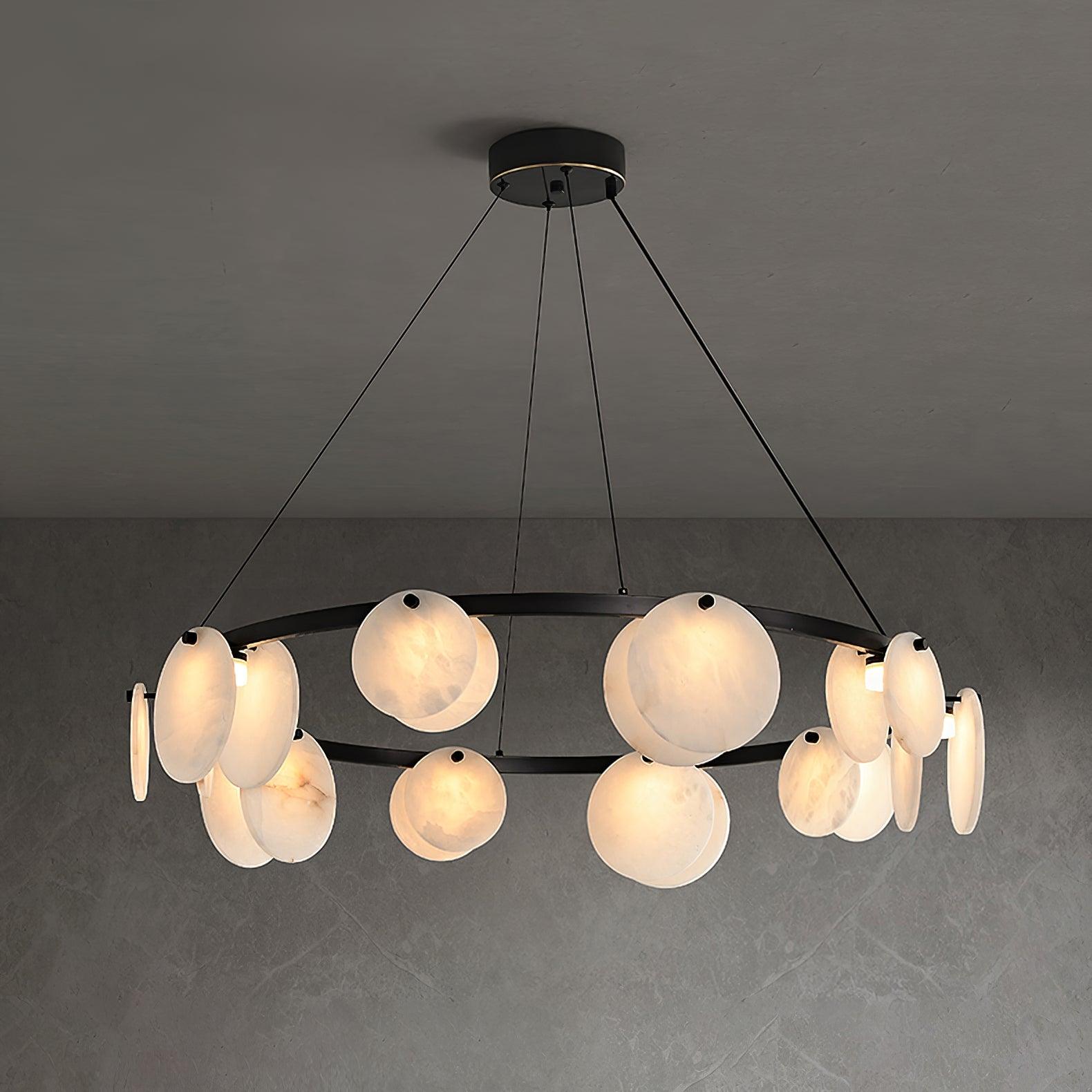 Jase Alabaster Chandelier-Neutral Decor