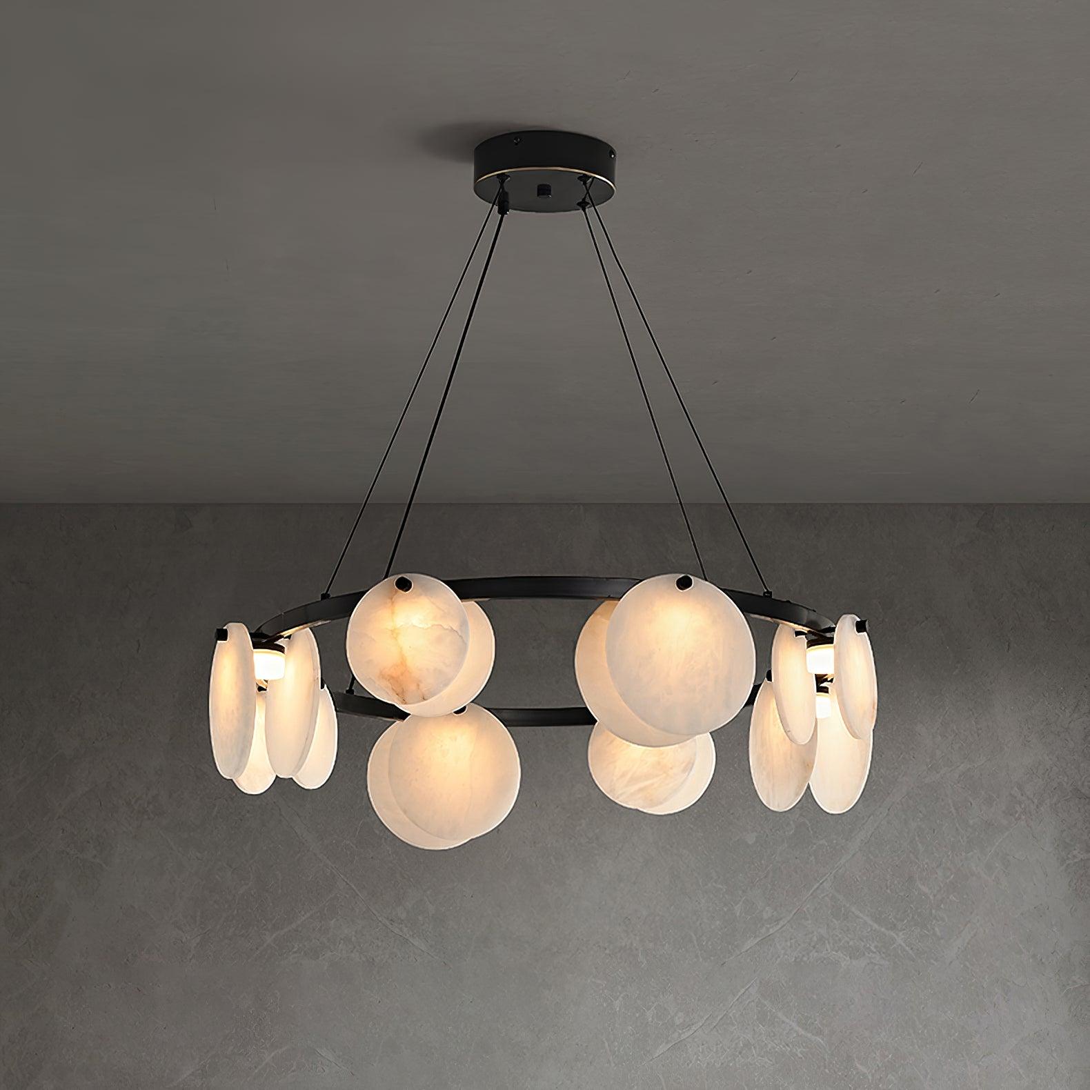 Jase Alabaster Chandelier-Neutral Decor