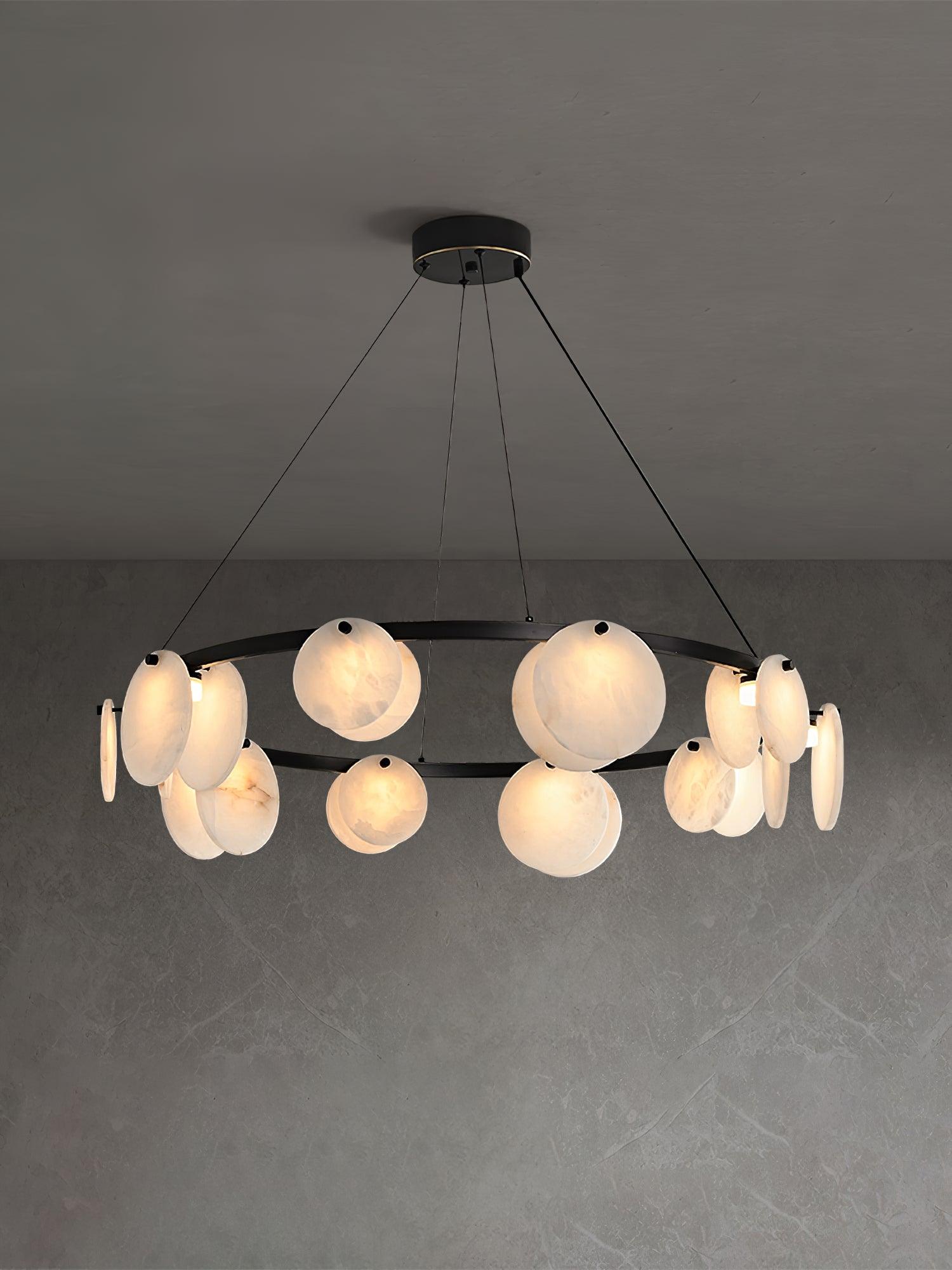 Jase Alabaster Chandelier-Neutral Decor