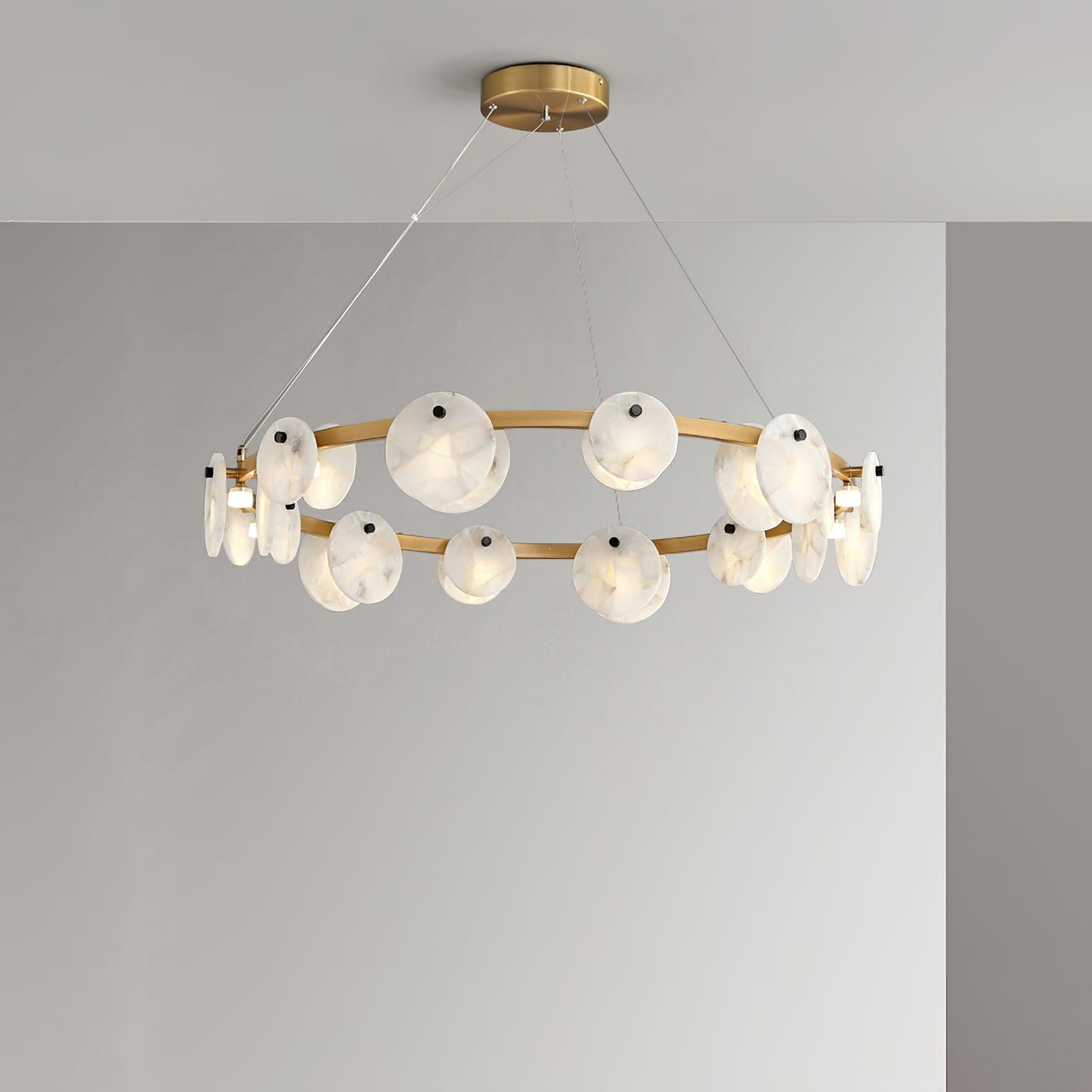 Jase Alabaster Chandelier-Neutral Decor
