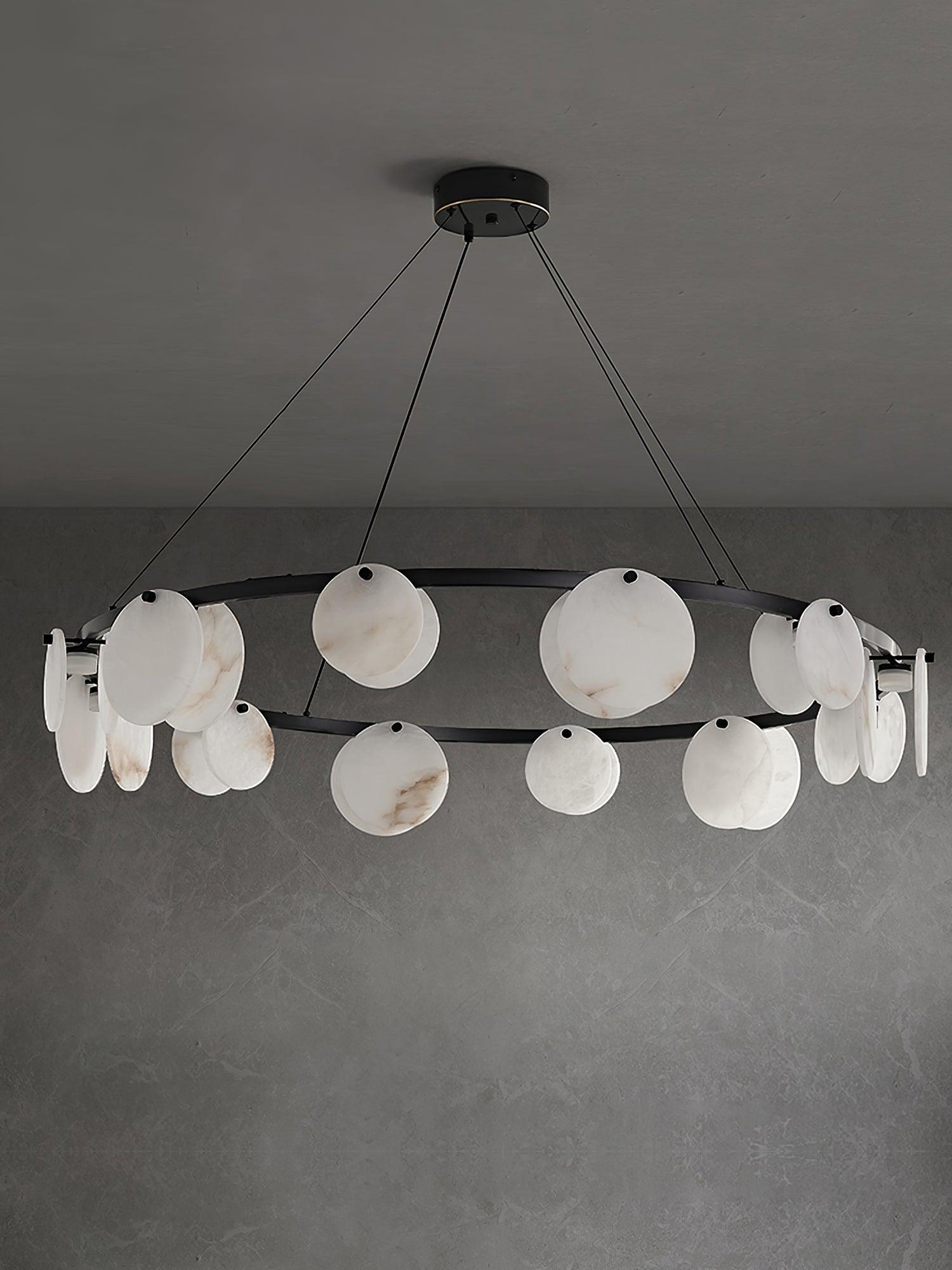 Jase Alabaster Chandelier-Neutral Decor