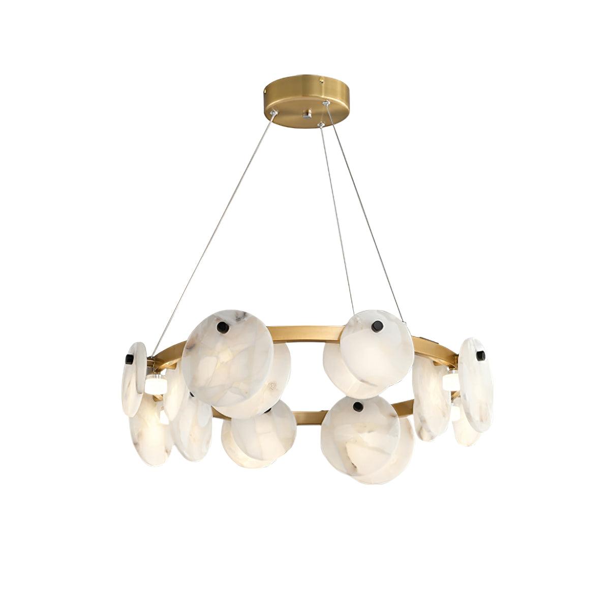 Jase Alabaster Chandelier-Neutral Decor