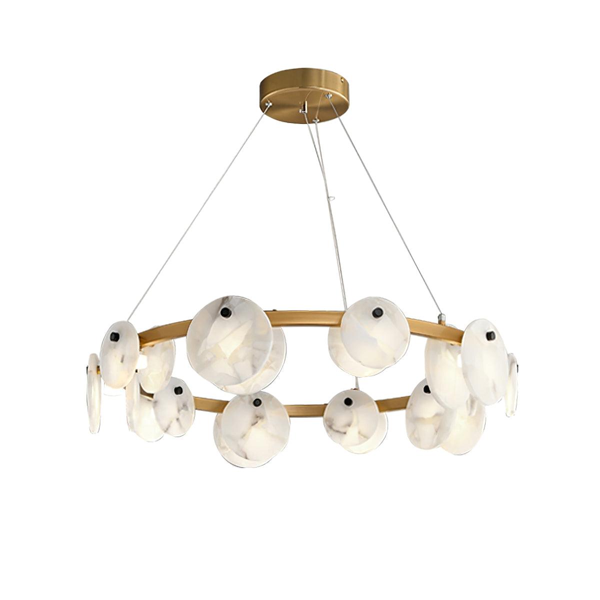 Jase Alabaster Chandelier-Neutral Decor