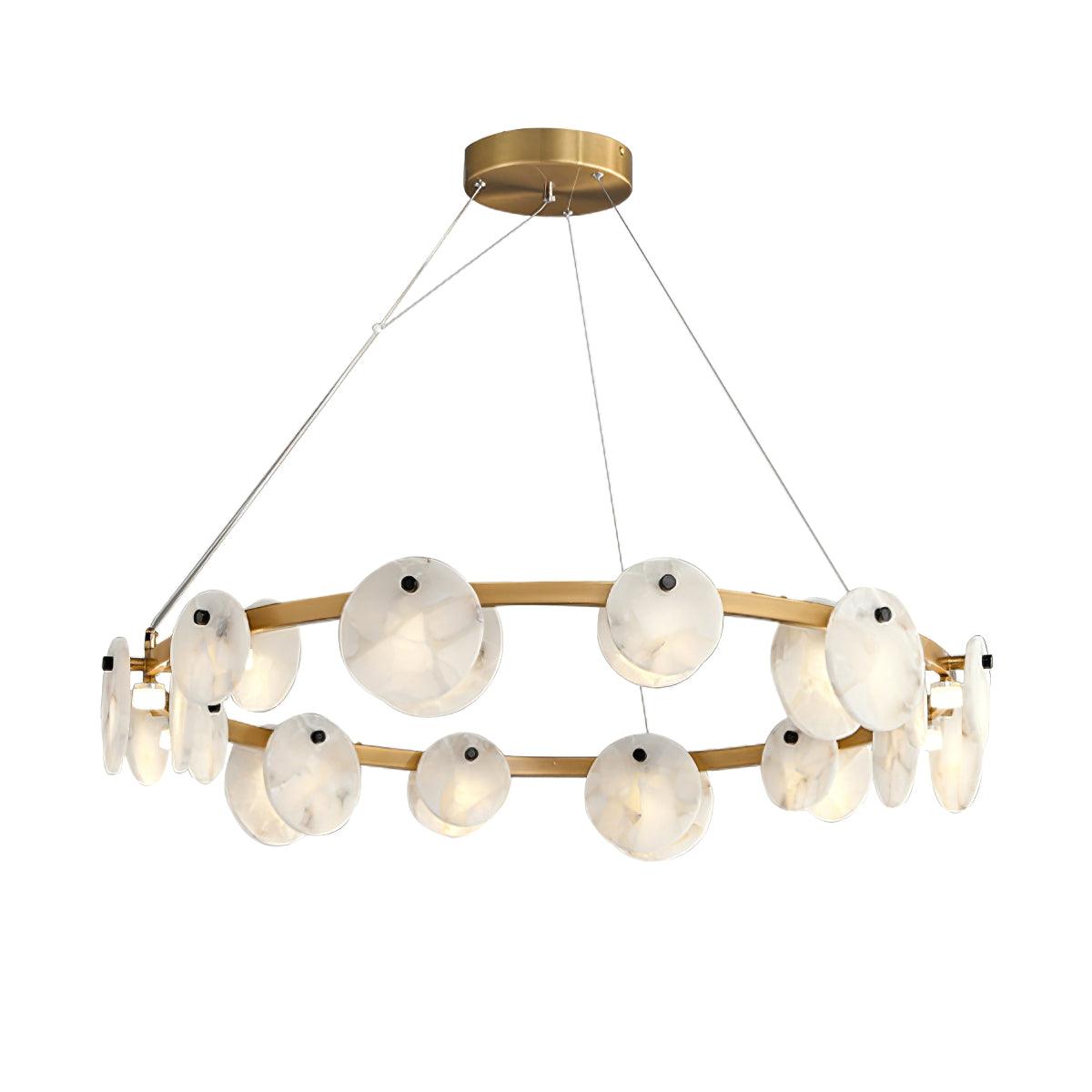 Jase Alabaster Chandelier-Neutral Decor