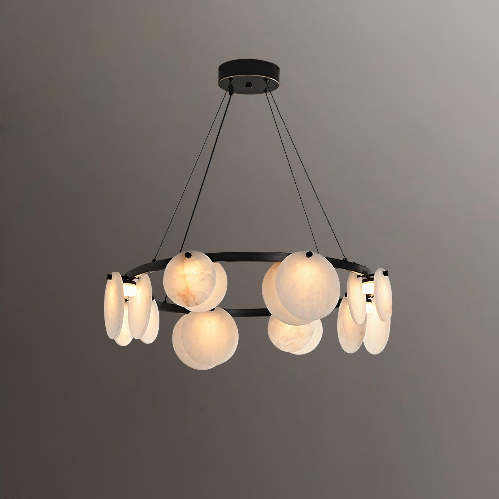Jase Alabaster Chandelier-Neutral Decor