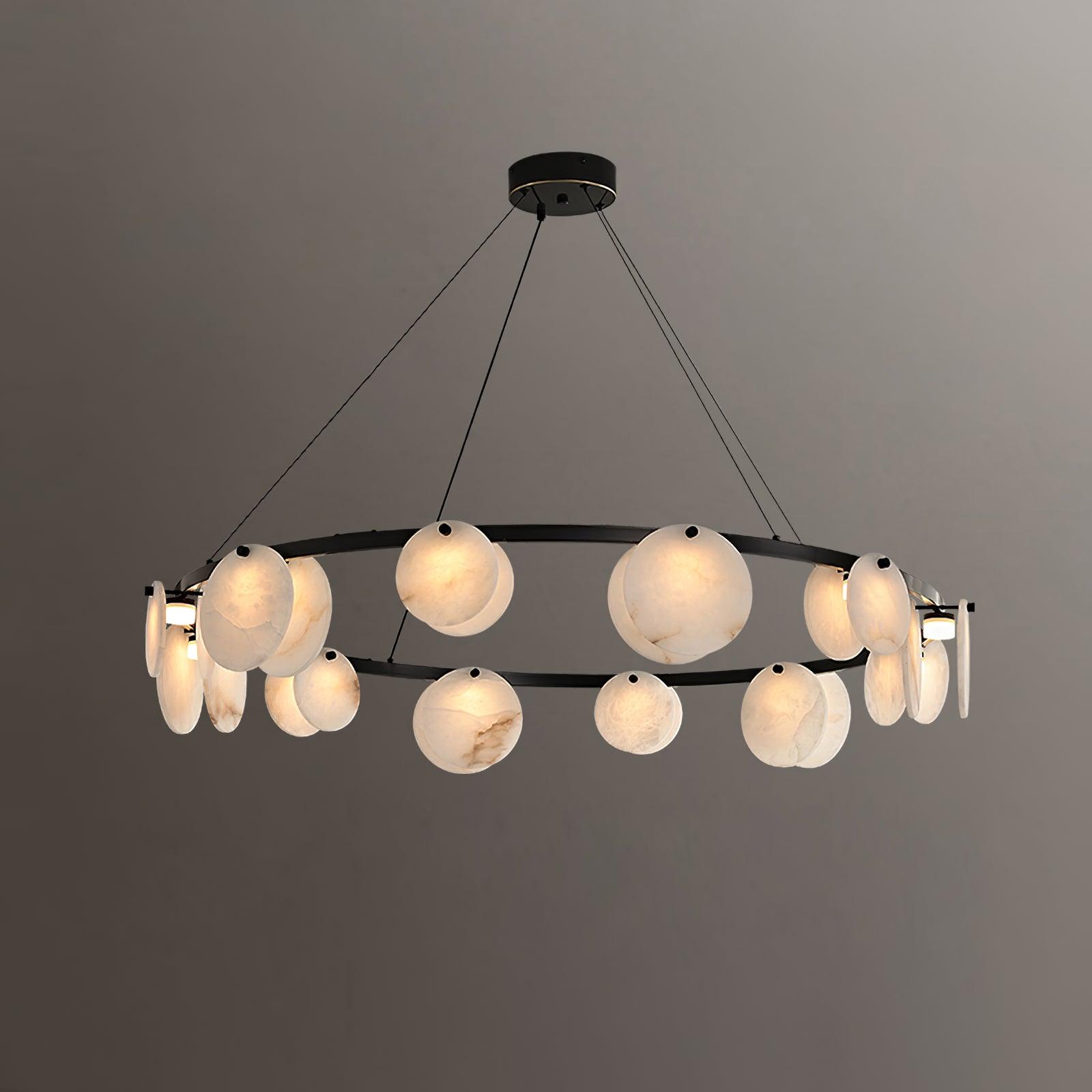 Jase Alabaster Chandelier-Neutral Decor
