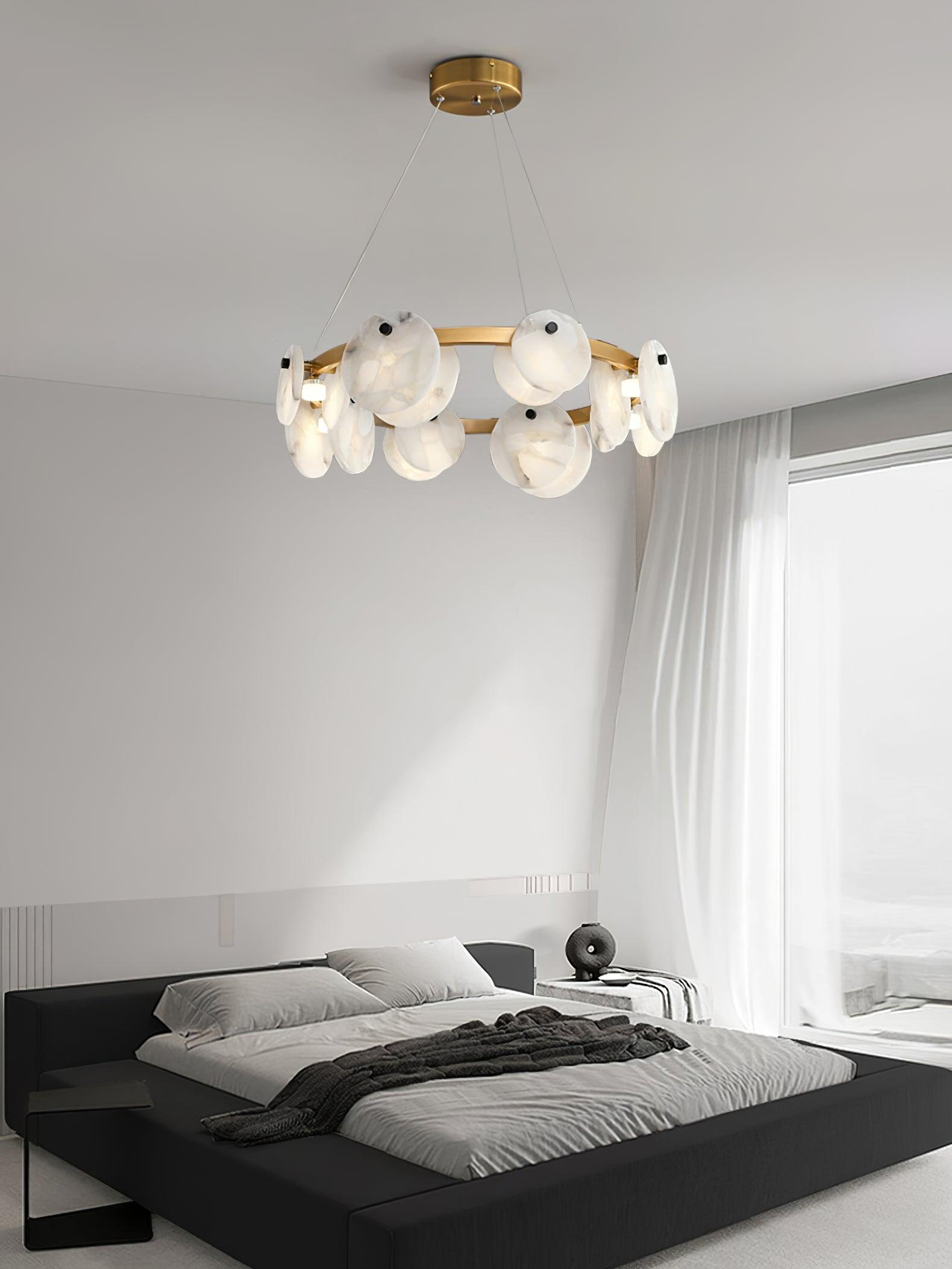 Jase Alabaster Chandelier-Neutral Decor